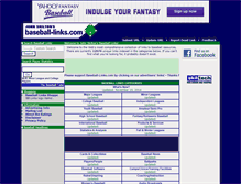 Tablet Screenshot of baseball-links.com